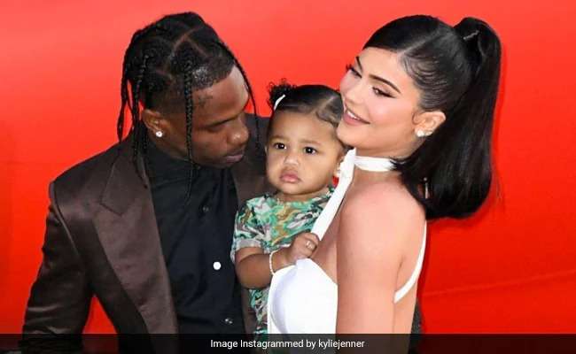 Travis Scott and Wife and Daughter