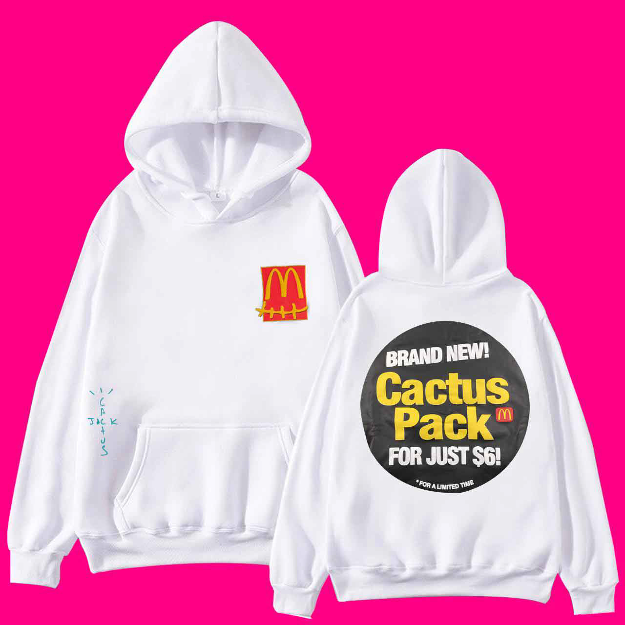 Brand New Cactus Pack For Just $6 Travis Scott Mcdonald’s Hoodie