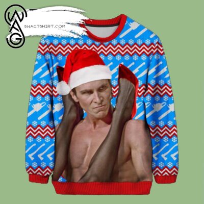 Funny American Psycho Christmas Sweater Gift For Christmas