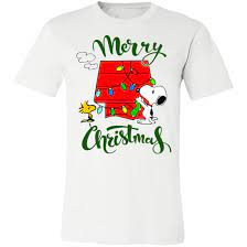 Peanut Snoopy Christmas T Shirt Merry Christmas