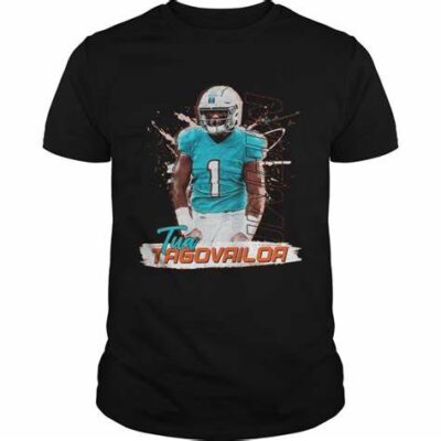 #1 Tua Tagovailoa Miami Dolphins Football Tua Tagovailoa T-Shirt  Vintage
