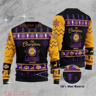 Men's Los Angeles Lakers Ugly Christmas Sweater