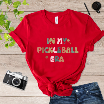 In My Pickleball Era Pickle Ball T Shirt Black
