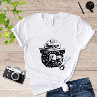 Official Smokey Bear Men’s Ringer Smokey The Bear Shirt mockup