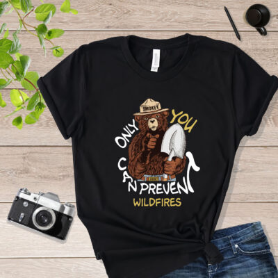 Only You Can Prevent Wildfires Smokey The Bear Shirt mockup