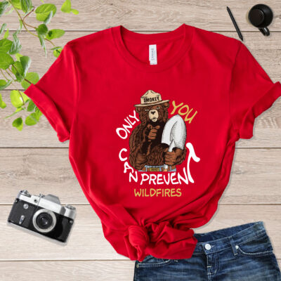 Only You Can Prevent Wildfires Smokey The Bear Shirt mockup