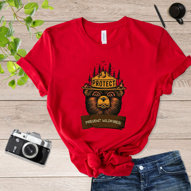 Smokey Bear & Protect Forest Smokey The Bear Shirt