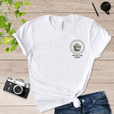 Smokey Bear - Protect Our Forests Badge Smokey The Bear Shirt mockup_white