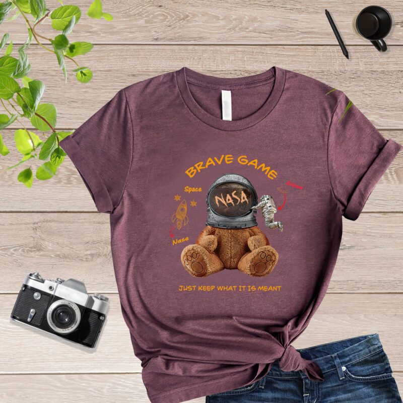 Brave Game NASA Teddy Bear Style Teddy Bear T Shirt