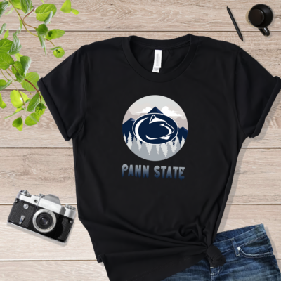 Penn State Nittany Lions Landscape Circle Penn State Wrestling Shirt Black