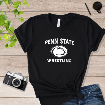 Penn State Wrestling & Logo Penn State Wrestling Shirt Black