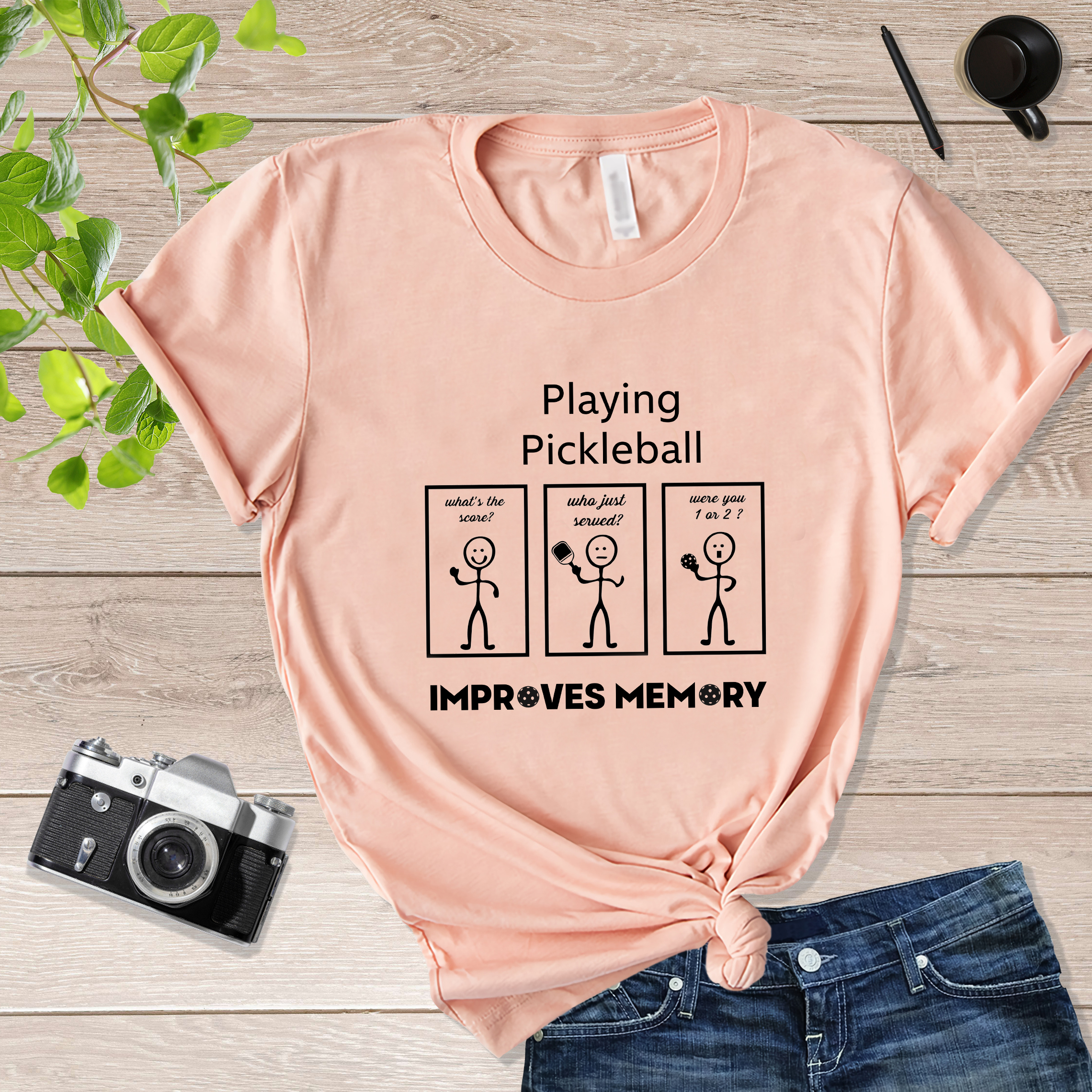 Playing Pickle Ball Improves Memory Pickle Ball T Shirt