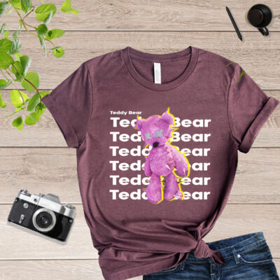 Teddy Bear Font & Teddy Bear Graphic Teddy Bear T Shirt