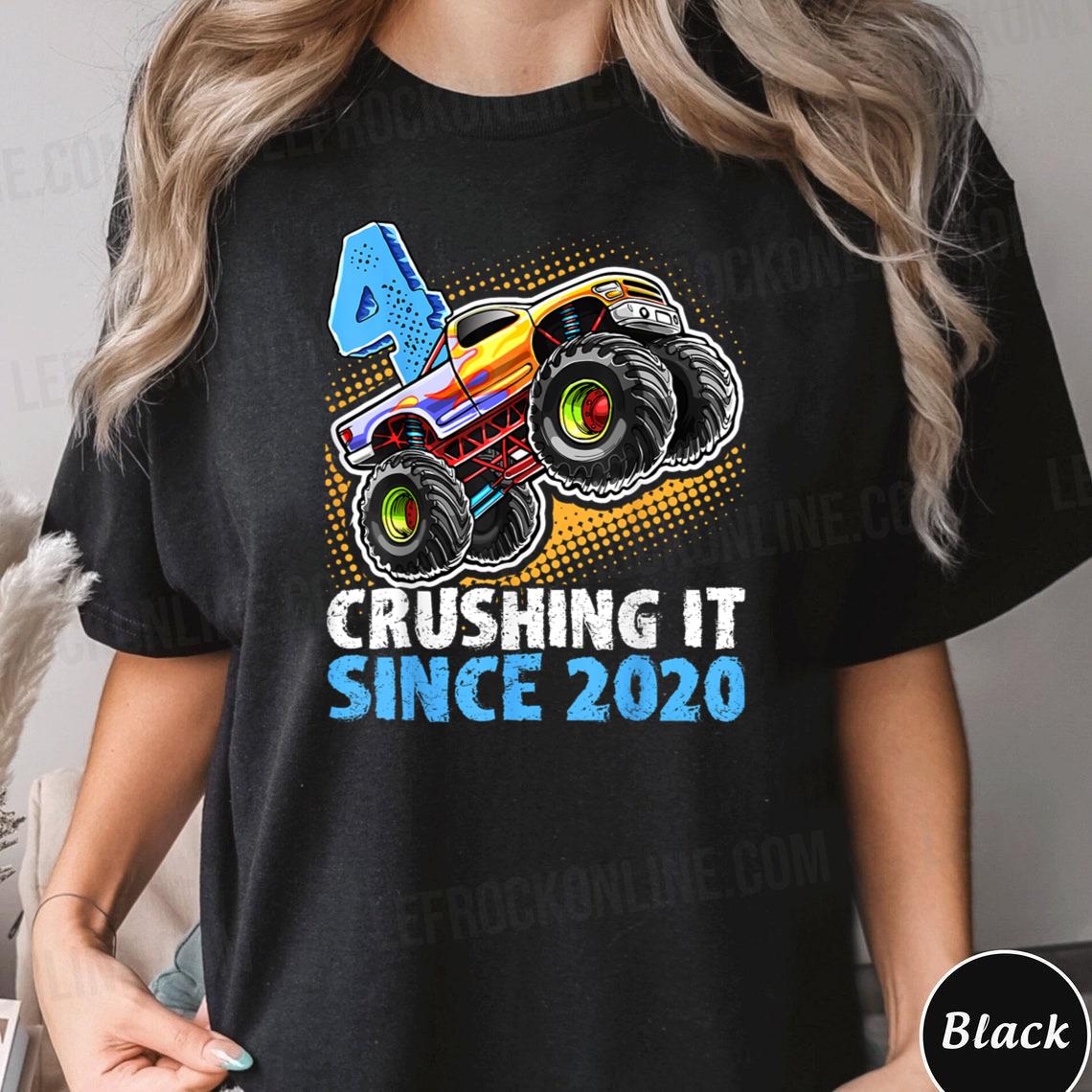 Monster Truck 4 Year Old Boys 4th Birthday Party Born 2020