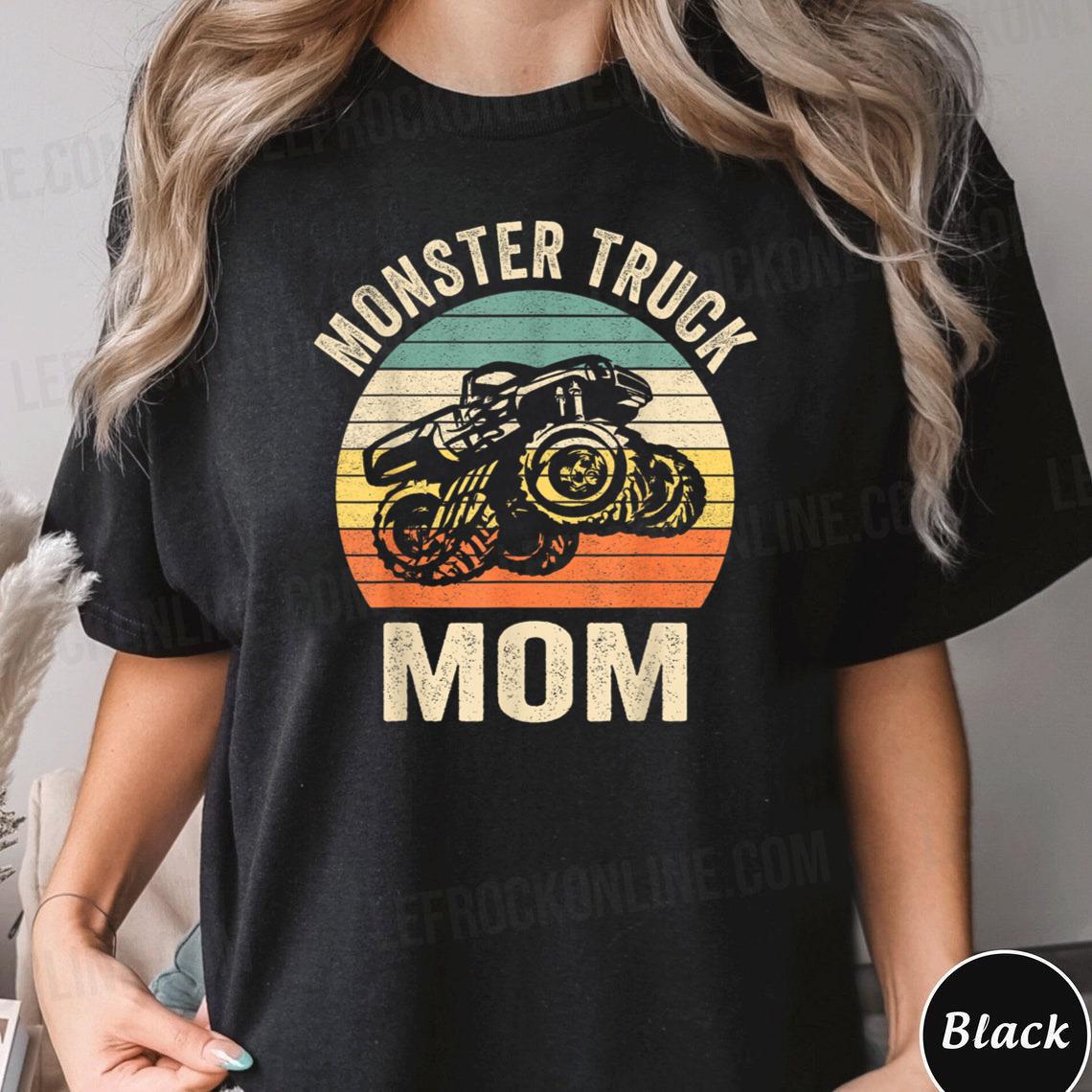 Monster Truck Mom Retro Vintage Monster Truck Shirt