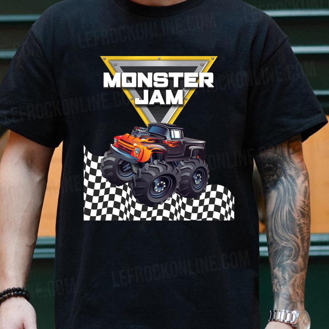 Monster Truck On The Caro Monster Jam Race Monster Truck Tshirt
