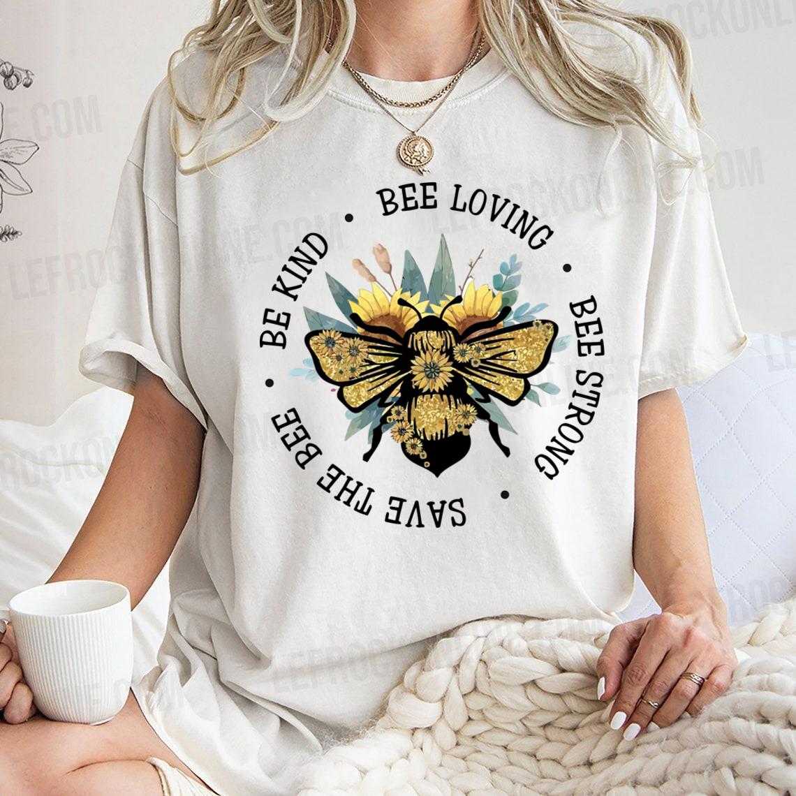 Sparkling Bee With Save The Bees Quote Save The Bees Shirt