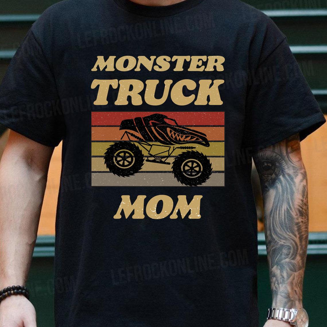 Vintage Monster Truck Mom Monster Truck Tshirt