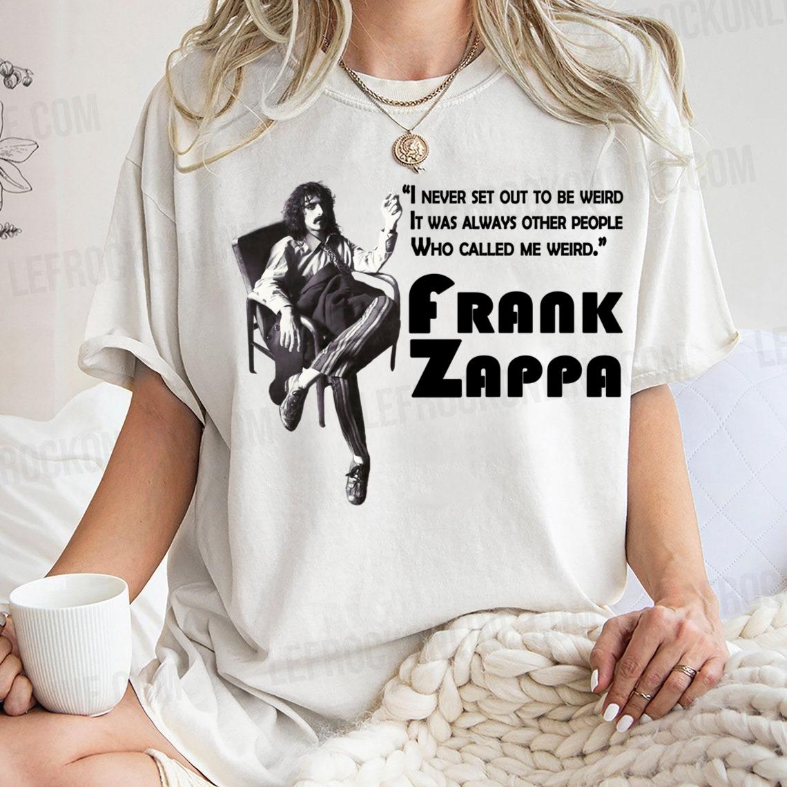 Zappa With Memorial Quote Frank Zappa T Shirt